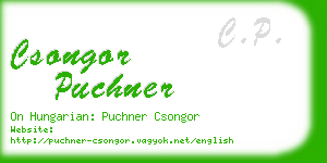 csongor puchner business card